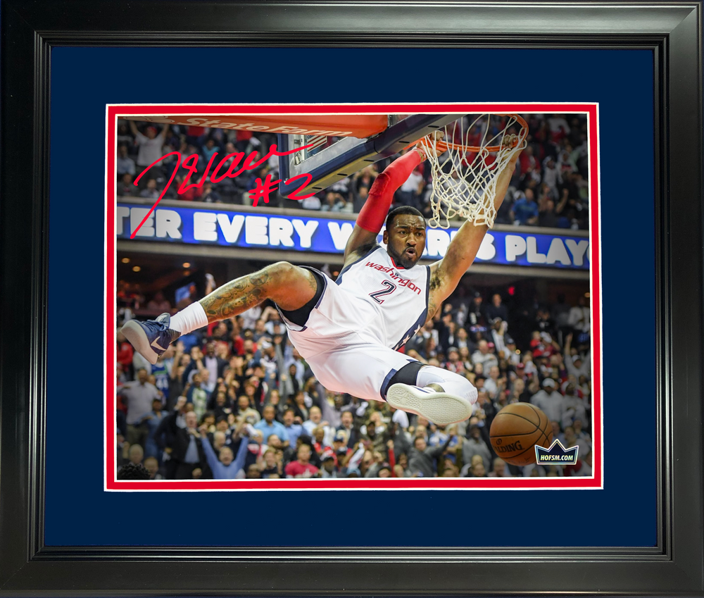 Framed John Wall Facsimile Laser Engraved Signature Auto 11"x14" Basketball Photo HOFSM Holo (ONLINE ORDER ONLY)