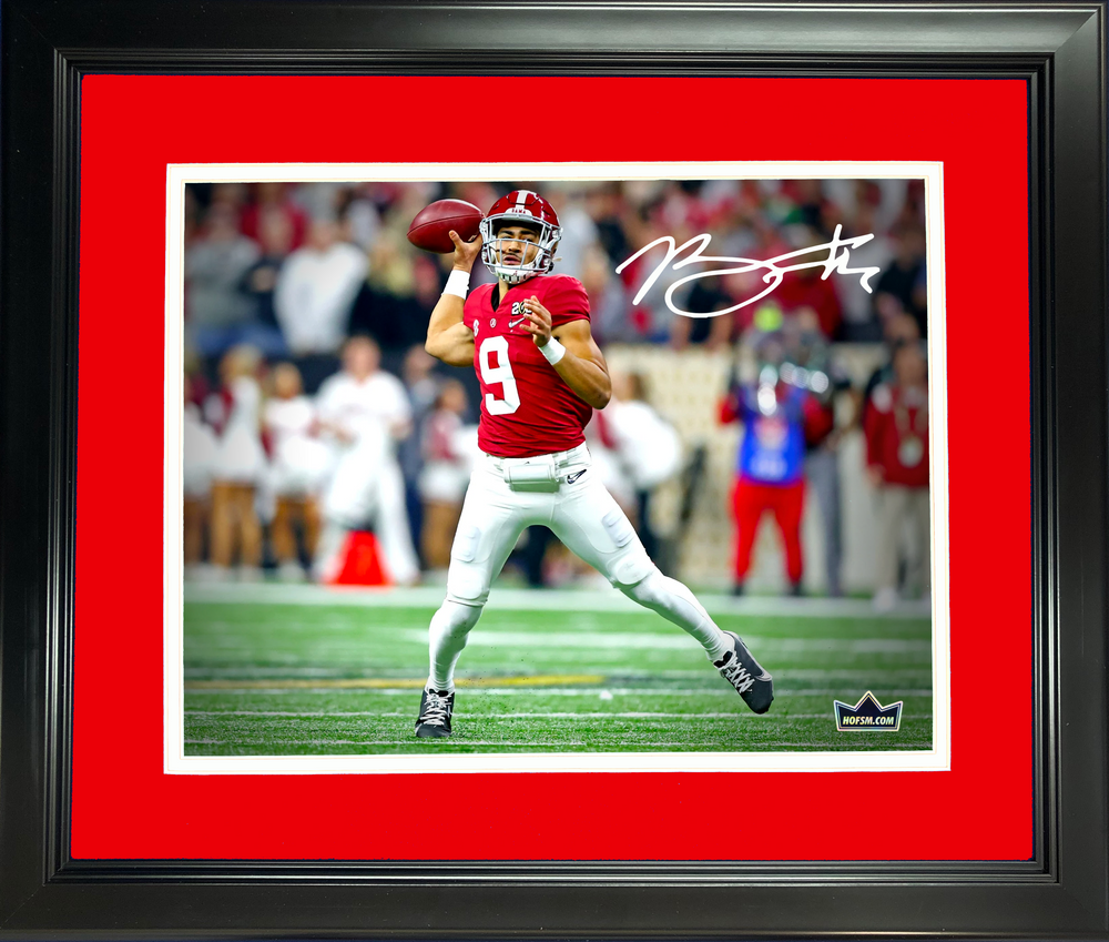 Framed Bryce Young Facsimile Laser Engraved Signature Auto Alabama Crimson Tide 11"x14" College Football Photo HOFSM Holo (ONLINE ORDER ONLY)