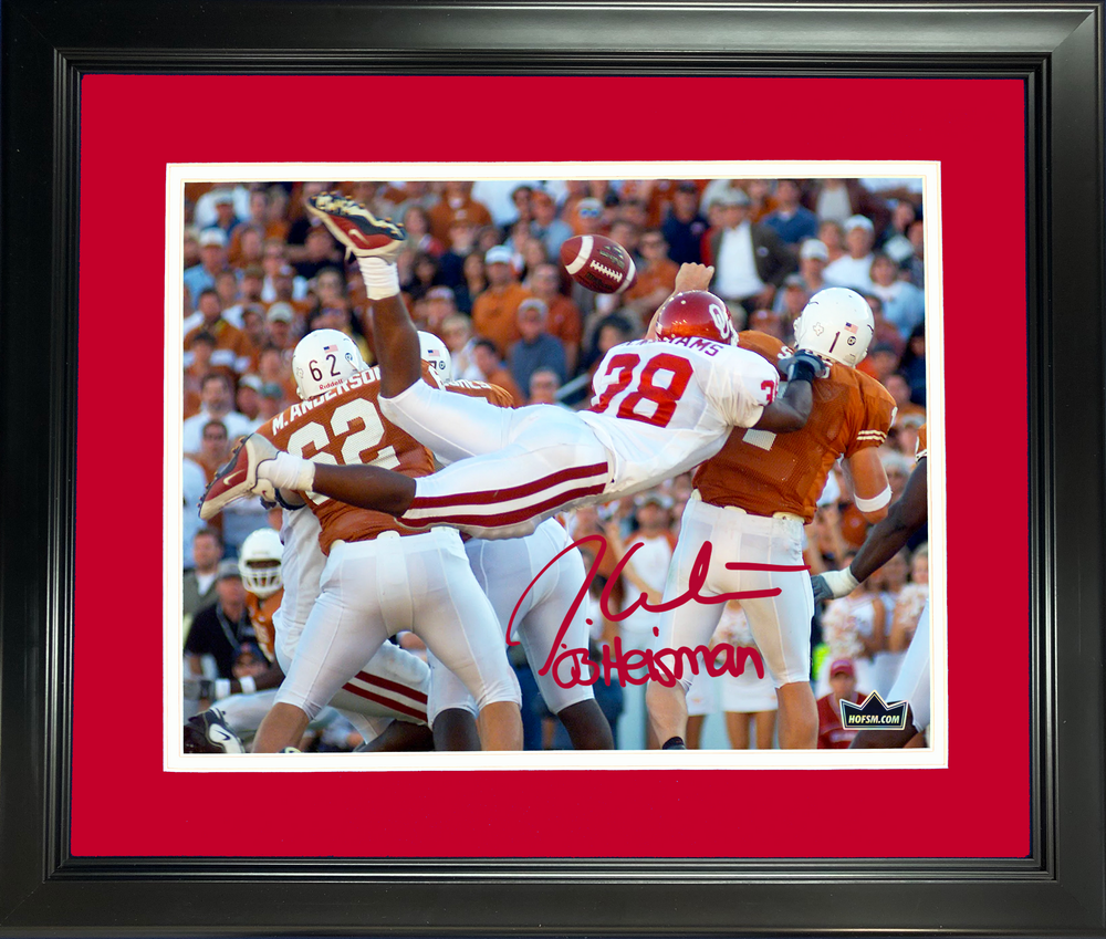 Framed Roy Williams Facsimile Laser Engraved Signature Auto Oklahoma Sooners 11"x14"College Football Photo HOFSM Holo (ONLINE ORDER ONLY)