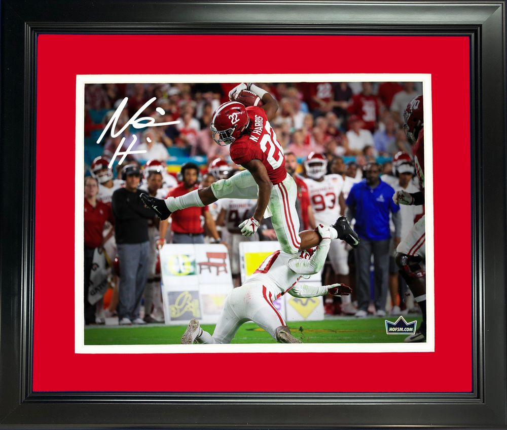Framed Najee Harris Facsimile Laser Engraved Signature Auto Alabama Crimson Tide 11"x14" College Football Photo HOFSM Holo (ONLINE ORDER ONLY)