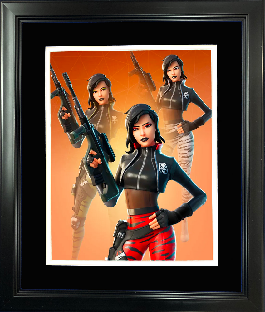 Framed Sorana Legendary Fortnite Skin 11"x14"Video Game Photo (ONLINE ORDER ONLY)