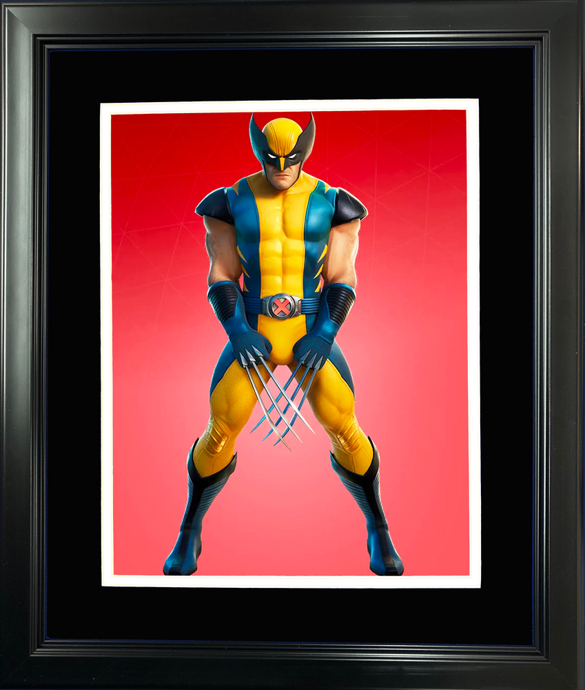 Framed Wolverine Marvel Fortnite Skin 11"x14" Video Game Photo (ONLINE ORDER ONLY)