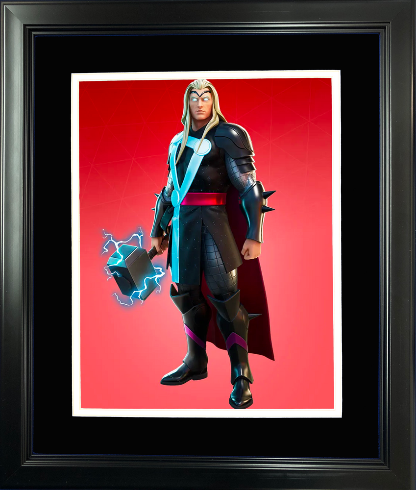 Framed Thor Marvel Fortnite Skin 11"x14" Video Game Photo (ONLINE ORDER ONLY)