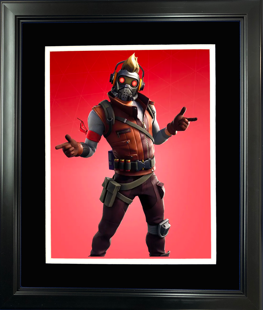 Framed Star-Lord Outfit Marvel Fortnite Skin 11"x14"Video Game Photo (ONLINE ORDER ONLY)