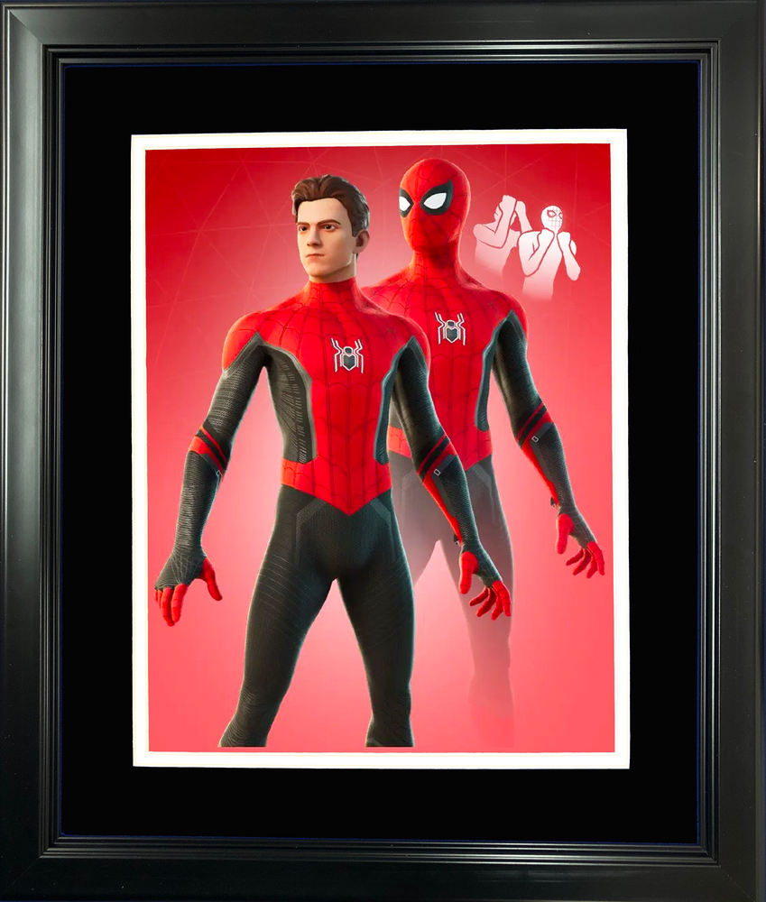 Framed Spider-Man (No Way Home) Marvel Fortnite Skin 11"x14"Video Game Photo (ONLINE ORDER ONLY)