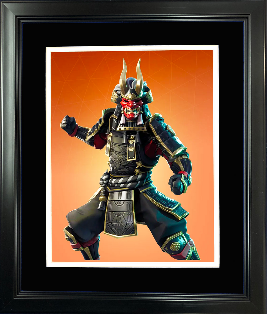 Framed Shogun Legendary Fortnite Skin 11"x14"Video Game Photo (ONLINE ORDER ONLY)
