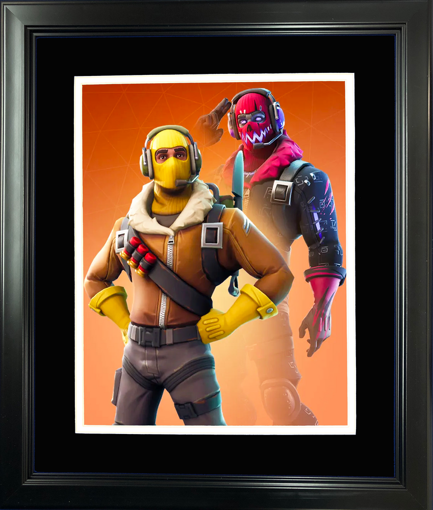 Framed Raptor Legendary Fortnite Skin 11"x14"Video Game Photo (ONLINE ORDER ONLY)