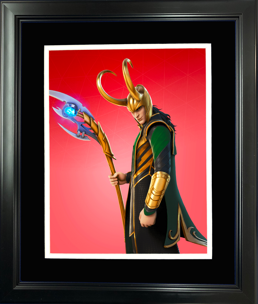 Framed Loki Laufeyson Marvel Fortnite Skin 11"x14" Video Game Photo (ONLINE ORDER ONLY)