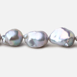 12x16-13x21mm Silver Ultra Baroque straight drilled freshwater pearls 16 inch 20 pieces AA (ONLINE ORDER ONLY)