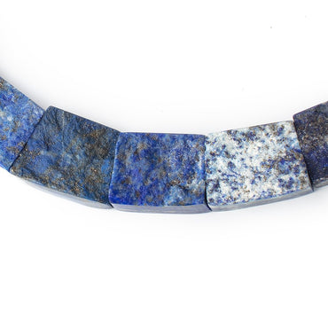 12x17-20x23mm Natural & Polished Lapis Lazuli Fancy Shape Collar 25 Beads (ONLINE ORDER ONLY)