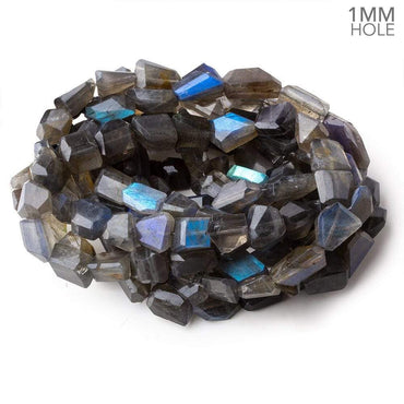 12x6-15x8mm Labradorite Faceted Nugget Beads 16 inch 30 pieces 1mm Hole (ONLINE ORDER ONLY)