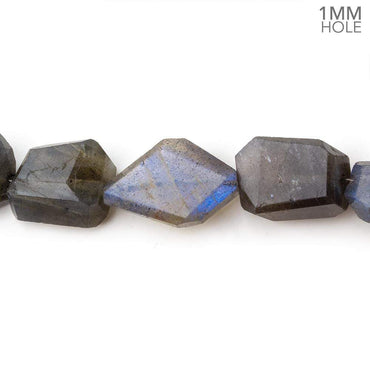 12x6-15x8mm Labradorite Faceted Nugget Beads 16 inch 30 pieces 1mm Hole (ONLINE ORDER ONLY)