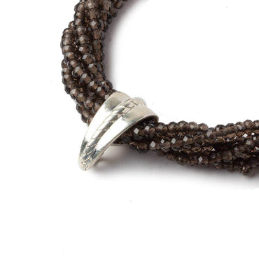 12x6mm Sterling Silver Slider Style Twisted Rope Bail 1 piece (ONLINE ORDER ONLY)