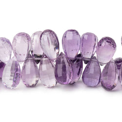 8x4-12x8mm Amethyst Faceted Tear Drop Beads AA 8 inch 60 pieces (ONLINE ORDER ONLY)