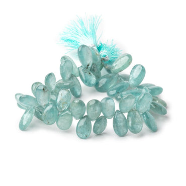 12x7-16x8mm Teal Kyanite Plain Pear Beads 7.5 inch 49 pieces (ONLINE ORDER ONLY)