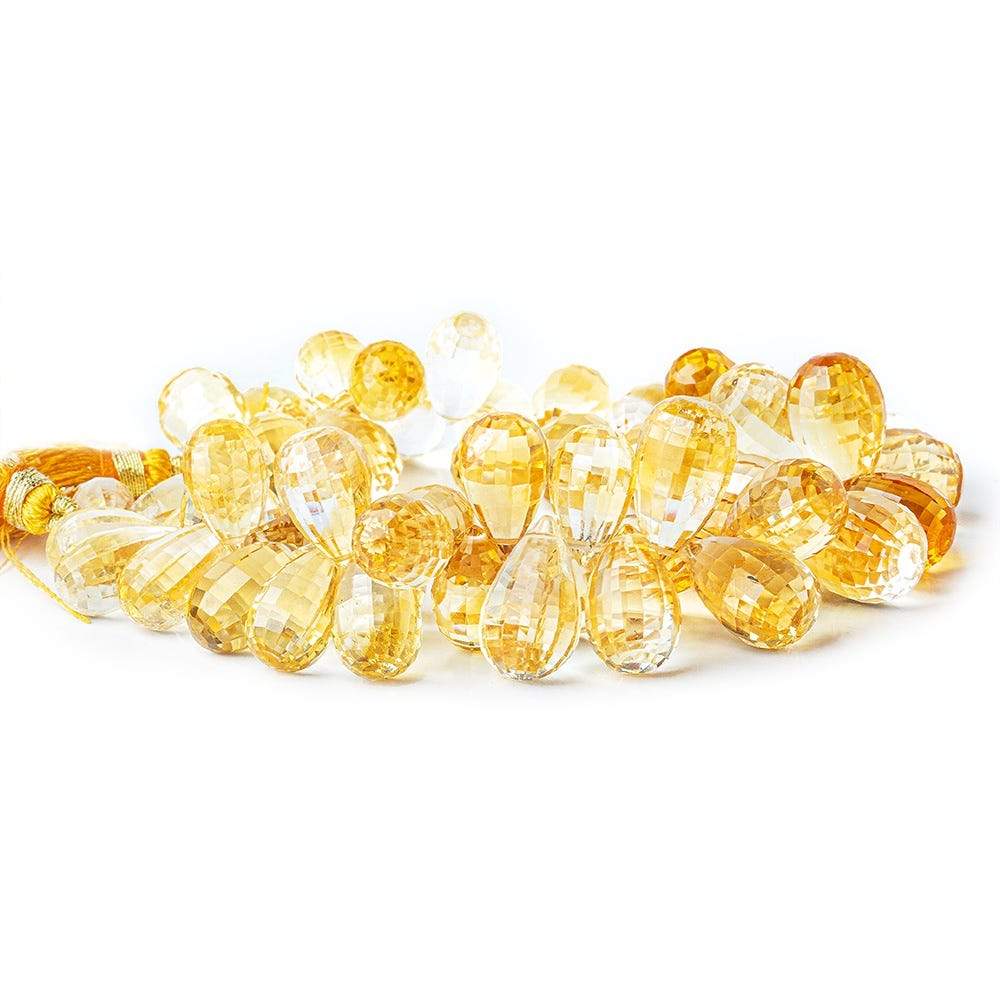12x7-17x12mm Citrine Beads Tear Drop Briolettes 8 inch 52 pieces AAA (ONLINE ORDER ONLY)