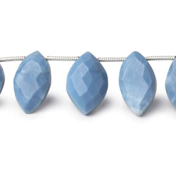 12x7-18x10mm Owyhee Blue Opal Faceted Marquise Beads 8 inch 16 pieces (ONLINE ORDER ONLY)