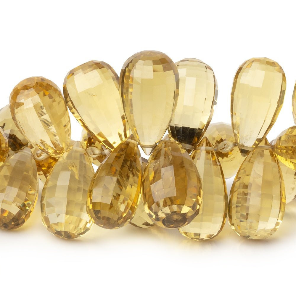 12x7-19x10mm Honey Quartz Faceted Tear Drop Beads 7.5 inch 55 pieces AA (ONLINE ORDER ONLY)