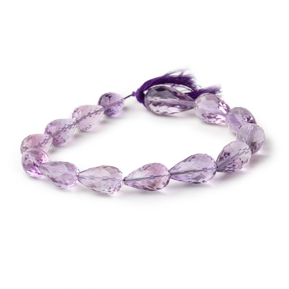 12x7-19x10mm Pink Amethyst Faceted Tear Drop Beads 8 inch 14 pieces (ONLINE ORDER ONLY)