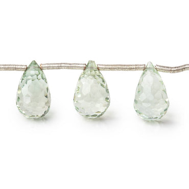 12x7mm Prasiolite Concave Faceted Tear Drop Beads 7.5 inch 17 pieces AAA (ONLINE ORDER ONLY)