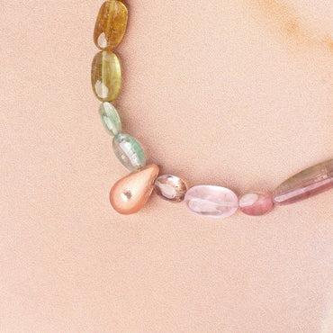 12x7mm Rose Gold Plated Copper Brushed Tear Drop Set of 6 Beads (ONLINE ORDER ONLY)