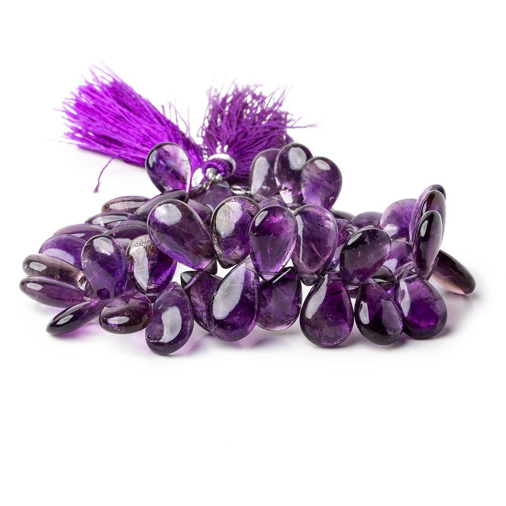12x8-14x8mm Amethyst Plain Pear Beads 8 inch 50 pieces (ONLINE ORDER ONLY)