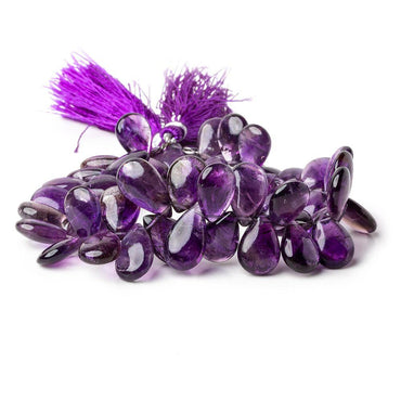 12x8-14x8mm Amethyst Plain Pear Beads 8 inch 50 pieces (ONLINE ORDER ONLY)