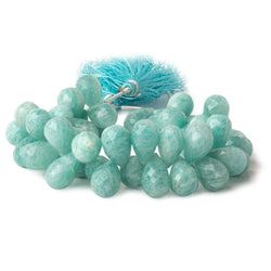 12x8-14x9mm Amazonite faceted tear drop beads 7 inch 48 pieces AA (ONLINE ORDER ONLY)