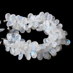 12x8-14x9mm Rainbow Moonstone Faceted Pear Beads 9 inch 60 pieces (ONLINE ORDER ONLY)