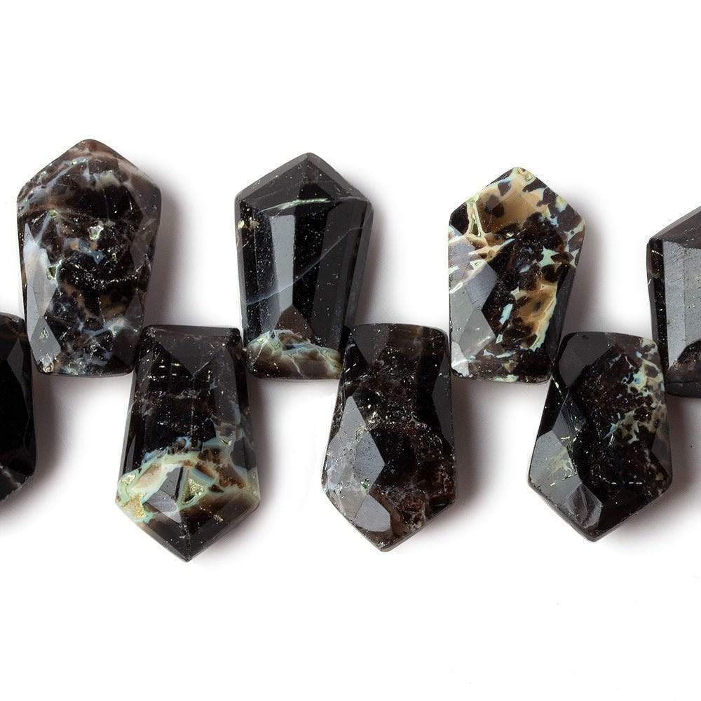 12x8-17x10mm Rapid City Jasper top drilled Faceted Shield beads 8 inch 28 pieces AAA (ONLINE ORDER ONLY)