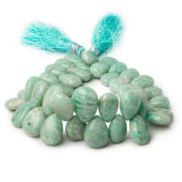 12x8-17x11mm Amazonite Plain Pear beads 8 inch 44 pieces (ONLINE ORDER ONLY)