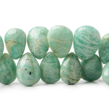 12x8-17x11mm Amazonite Plain Pear beads 8 inch 44 pieces (ONLINE ORDER ONLY)