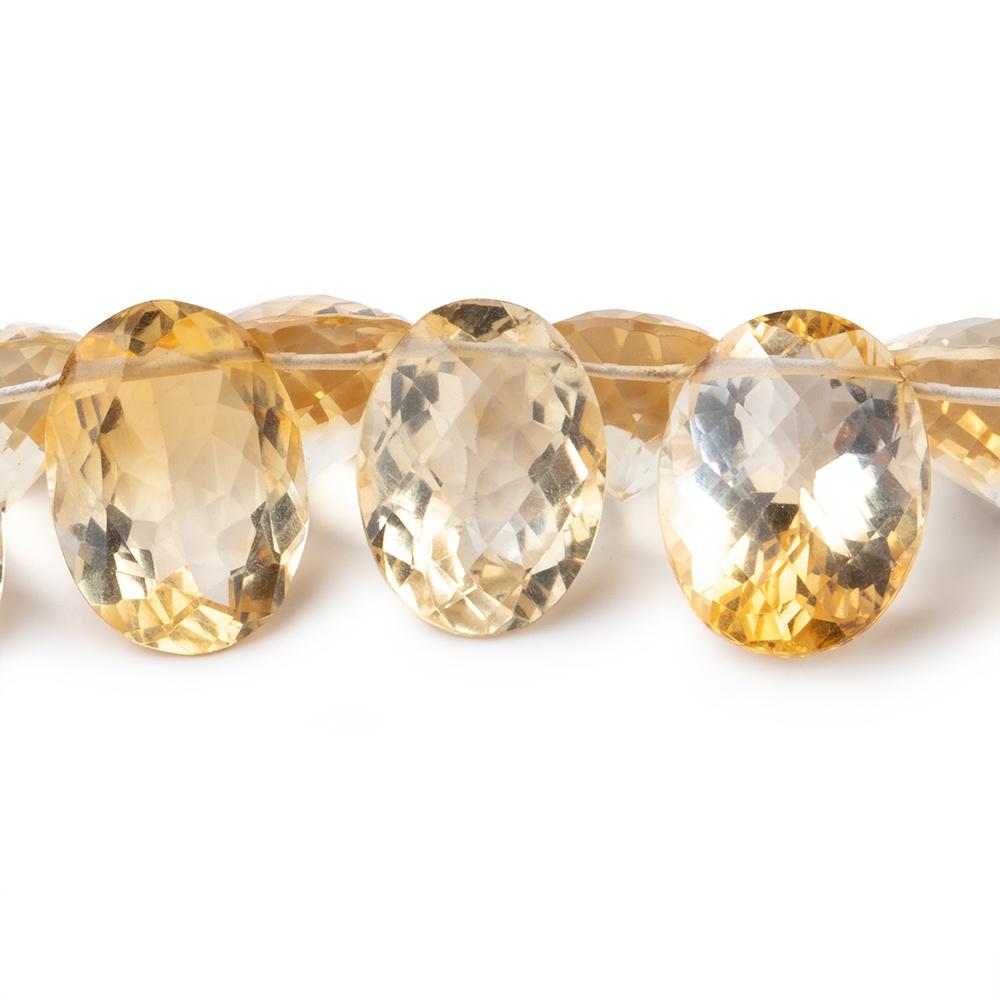 12x8-17x11mm Citrine Pavilion Faceted Oval Beads 6 inch 22 pieces AAA (ONLINE ORDER ONLY)