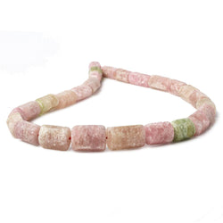 12x8-20x12mm Matte Multi Tourmaline natural crystal beads 16 inch 25 pieces A (ONLINE ORDER ONLY)