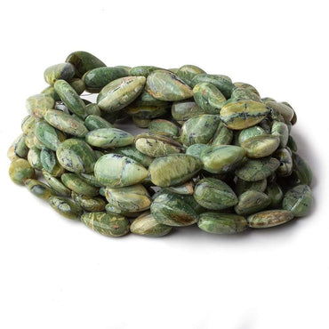 12x8-21x12mm Green Opal straight drill pain pear beads 18.5 inch 27 pieces (ONLINE ORDER ONLY)