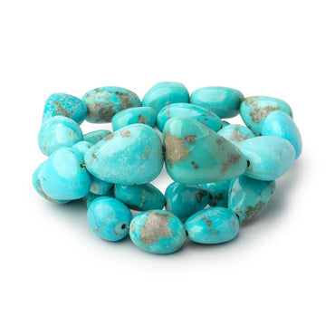 12x8-22x16mm Sleeping Beauty Turquoise Plain Nuggets 18 inch 32 Beads AAA (ONLINE ORDER ONLY)