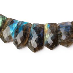 12x8-23x12mm Labradorite double drilled faceted fancy shape collar 44 beads (ONLINE ORDER ONLY)
