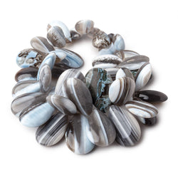 12x8-25x16mm Banded Owyhee Opal Plain Pear Beads 7 inch 42 pieces AA (ONLINE ORDER ONLY)