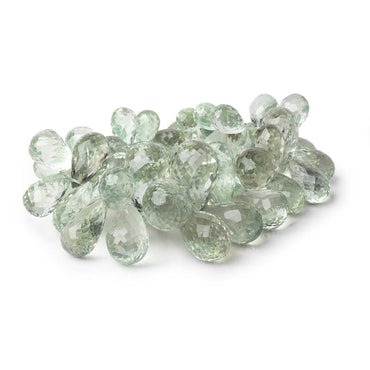 12x8-30x15mm Prasiolite Faceted Tear Drop Beads 8 inch 55 pieces AAA (ONLINE ORDER ONLY)