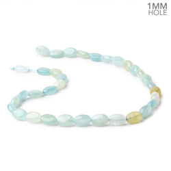 12x8mm Multi Beryl Plain Oval Beads 16 inch 34 pieces 1mm hole (ONLINE ORDER ONLY)