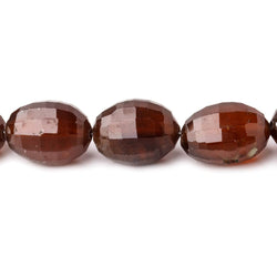 12x9-13x10mm Hessonite Garnet Checkerboard Ovals 13.5 inch 26 beads 1mm hole (ONLINE ORDER ONLY)