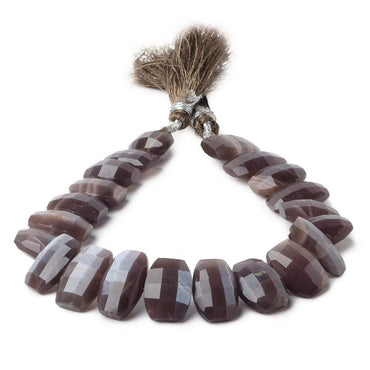 12x9-15x10mm Chocolate Moonstone Side Drill Cushion Beads 8 inch 21 pcs (ONLINE ORDER ONLY)