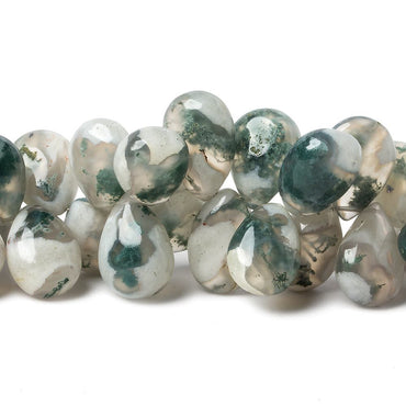 12x9-15x10mm Peacock Solar Quartz plain pear beads 7.5 inch 46 pieces (ONLINE ORDER ONLY)