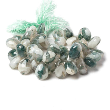 12x9-15x10mm Peacock Solar Quartz plain pear beads 7.5 inch 46 pieces (ONLINE ORDER ONLY)