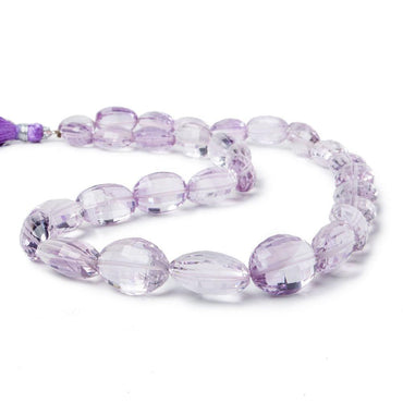 12x9-15x11mm Pink Amethyst Faceted Oval Beads 16 inch 30 beads AA Grade (ONLINE ORDER ONLY)