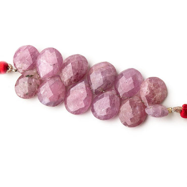 12x9-15x11mm Ruby Faceted Pear Beads 2.5 inch 12 pieces AA Grade (ONLINE ORDER ONLY)