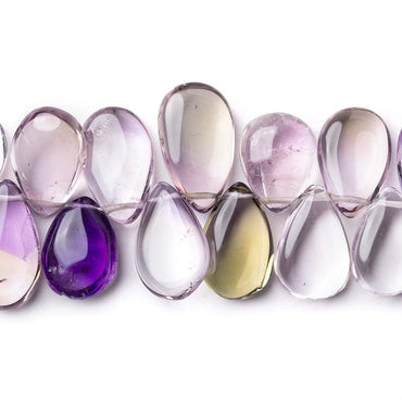 12x9-15x9mm Ametrine Plain Pear Beads 8 inch 46 pieces (ONLINE ORDER ONLY)