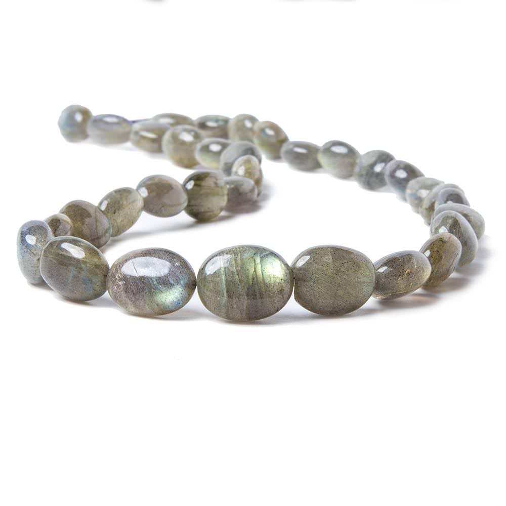12x9-16x12mm Labradorite Plain Oval Nuggets 16 Inch 32 piece (ONLINE ORDER ONLY)