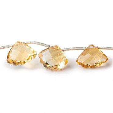 12x9-16x13mm Citrine Bead Faceted Fan Beads 8 inch 14 pieces (ONLINE ORDER ONLY)