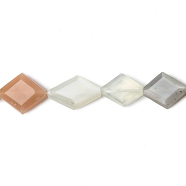 12x9-17x10mm Multi-Color Moonstone faceted kite 14.5 inches 25 Beads (ONLINE ORDER ONLY)